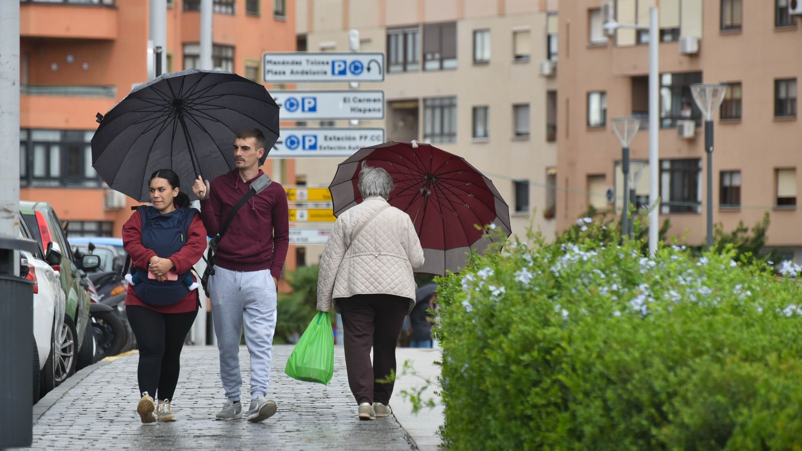 El paso de la borrasca Ciarán por Algeciras, en imágenes