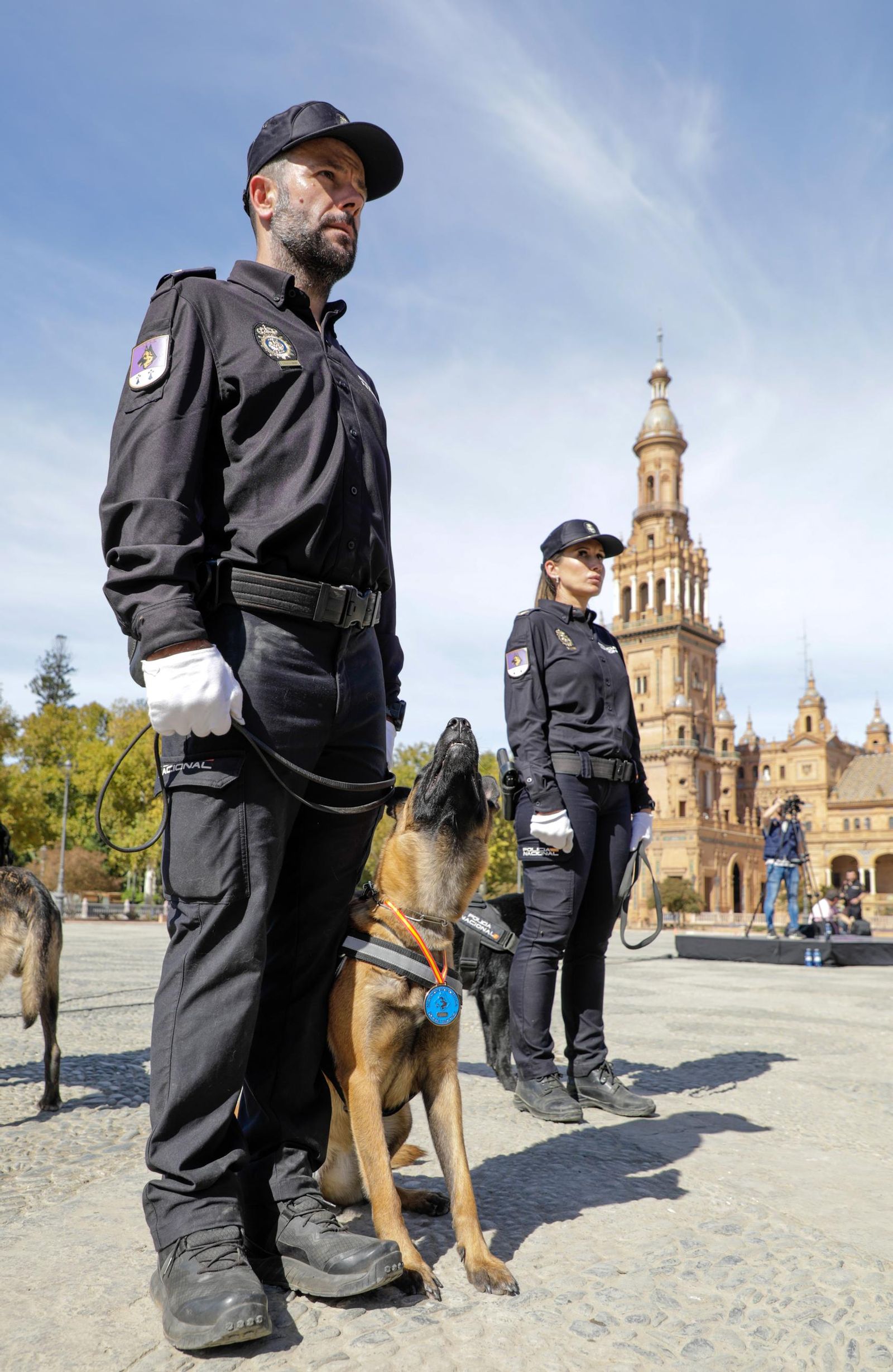 Plaza de España. Día de la Policía Nacional