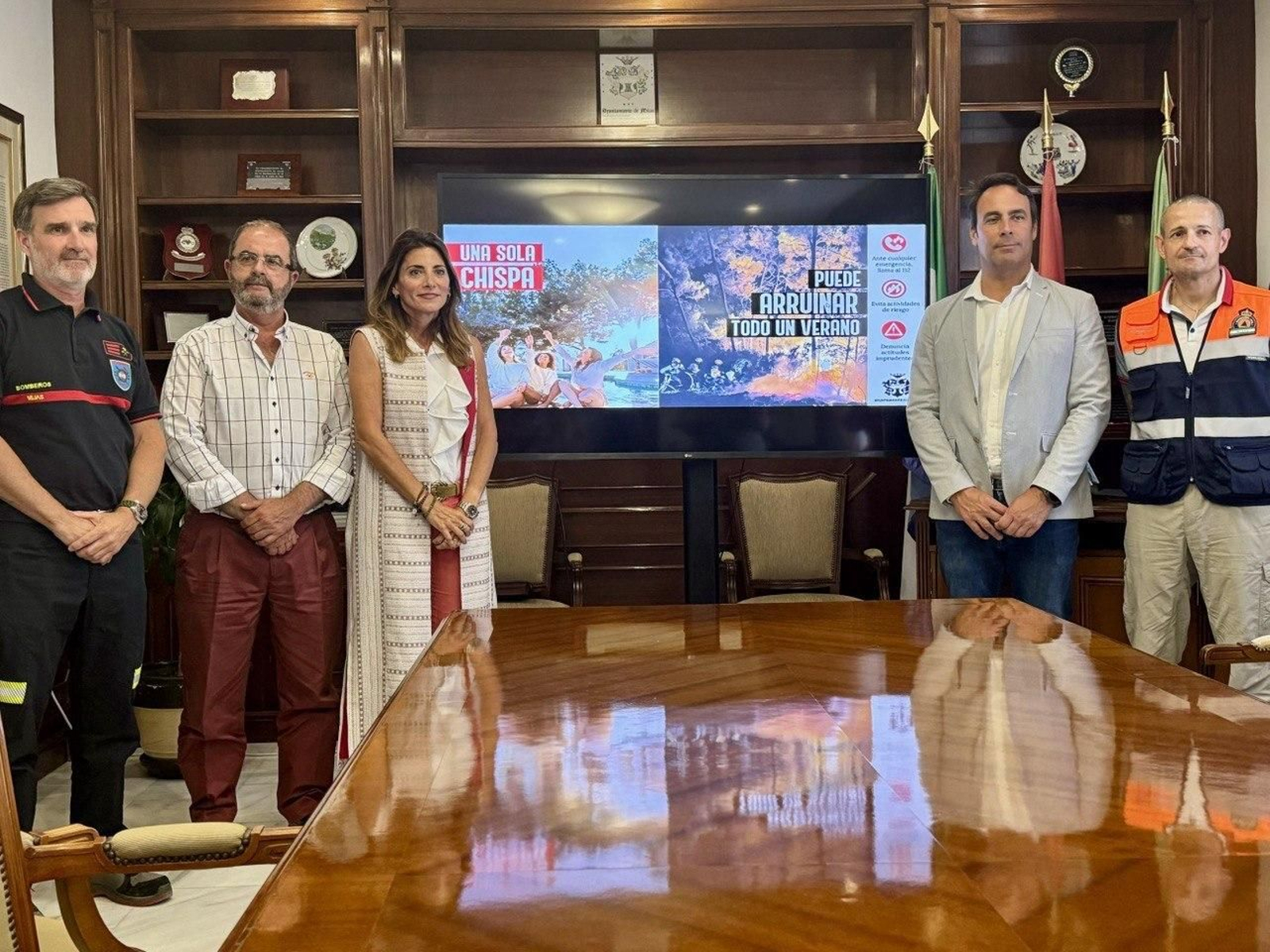 La presentación de la campaña informativa.