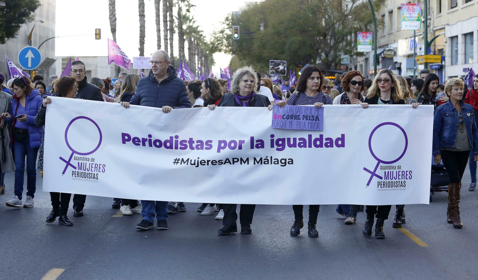 Las fotos de la manifestación del 8M en Málaga