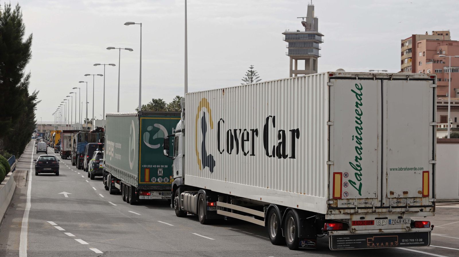 Fotos de la marcha de camiones en el Campo de Gibraltar