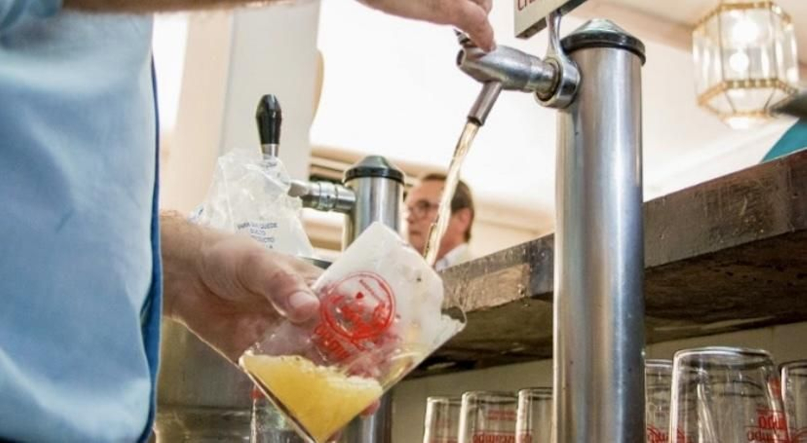 Un tirador de cerveza.