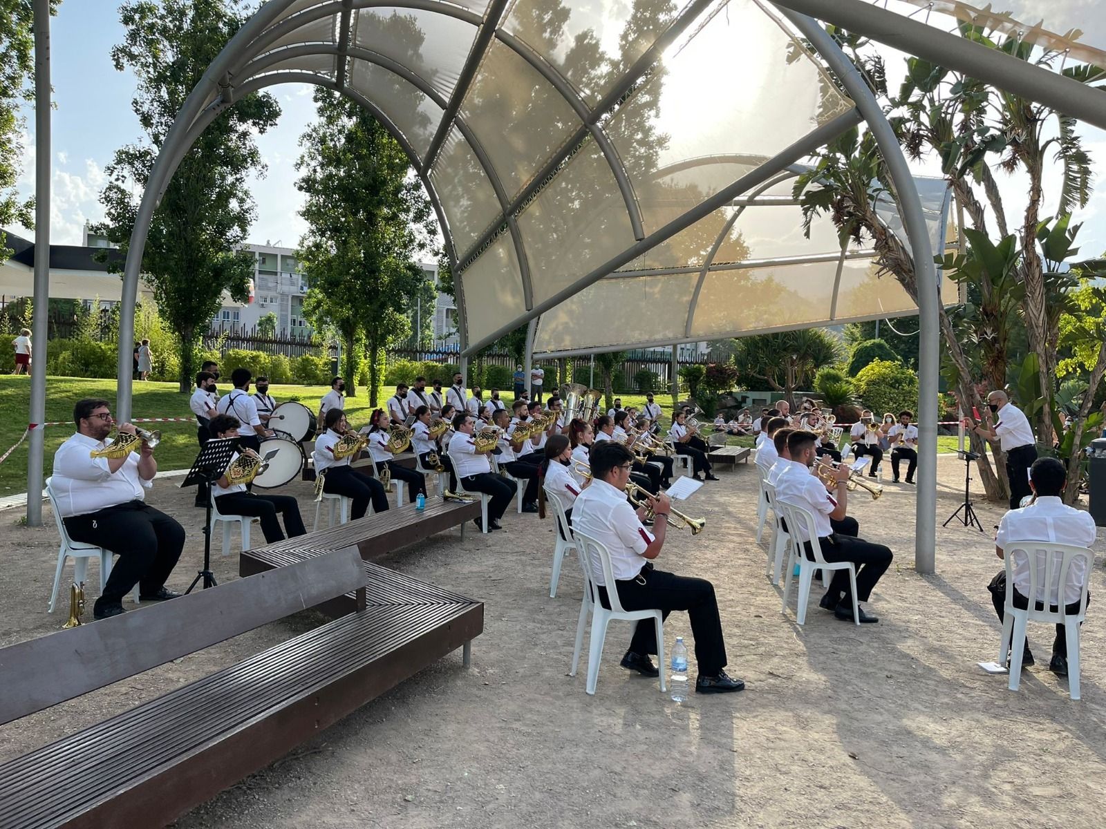 La agrupación musical San Lorenzo Mártir.