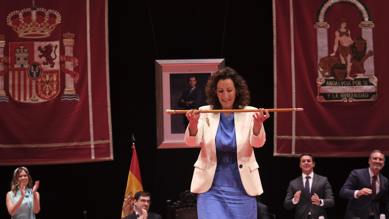 Imágenes de la constitución de la Corporación Municipal de almería, con María Vázquez como Alcaldesa