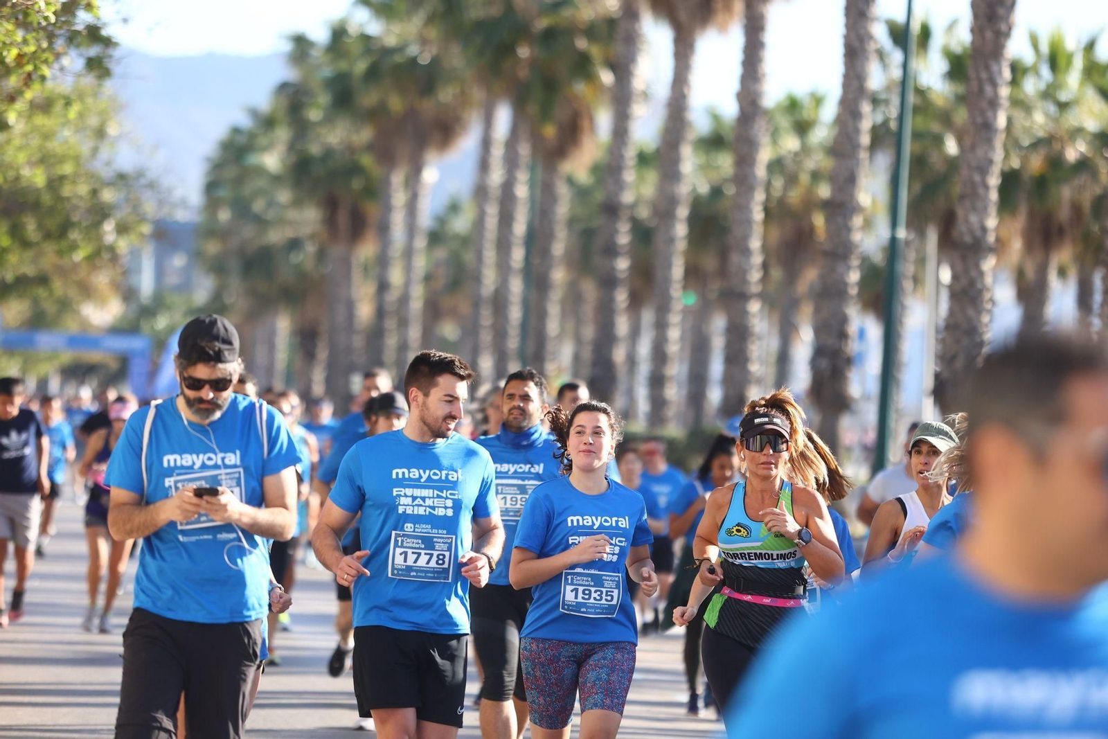 Las mejores fotos de la I Carrera Solidaria Mayoral de Málaga