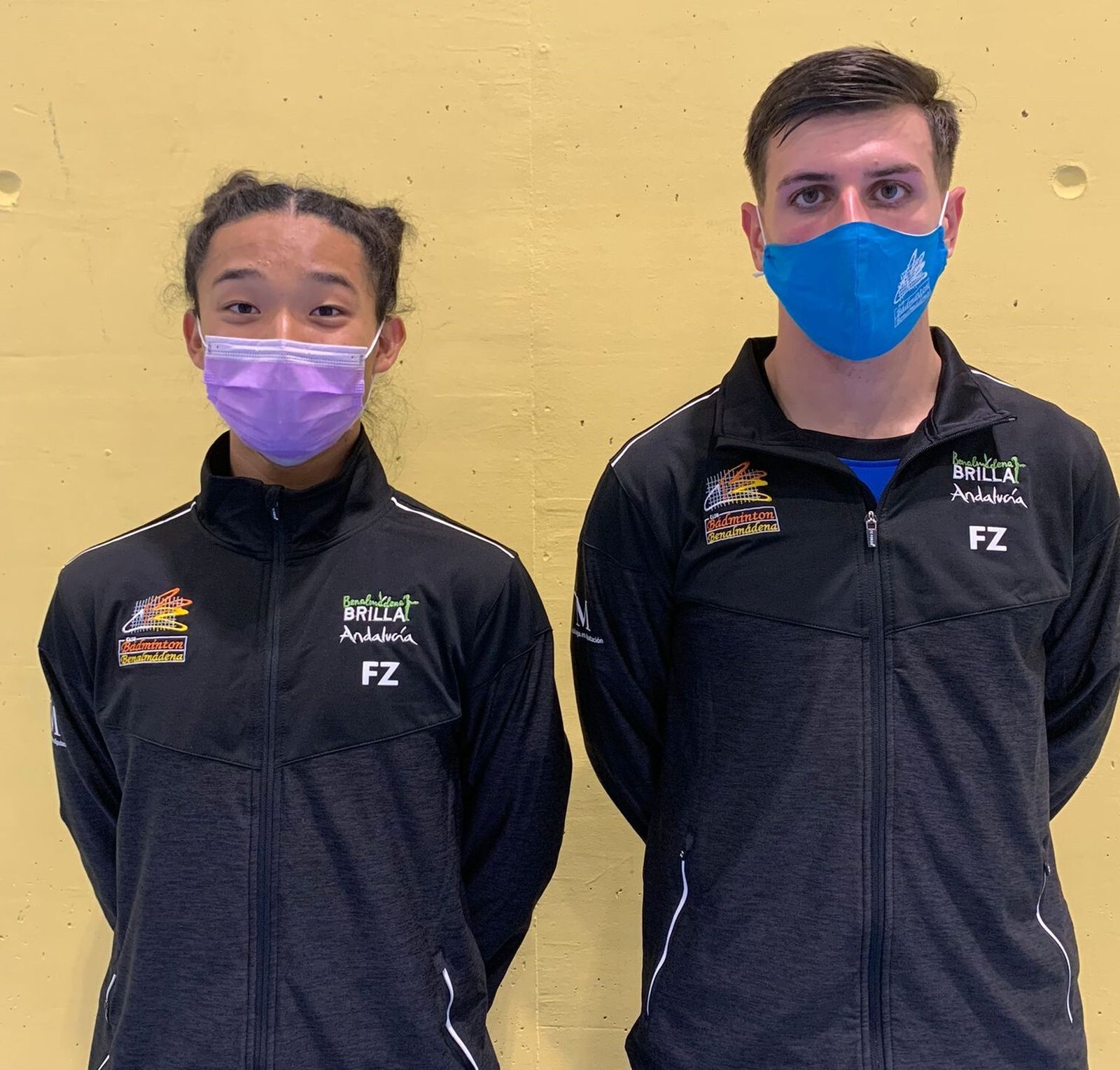 Laxman Martínez y Antonio Martín, los dos jugadores del filial que viajaron.