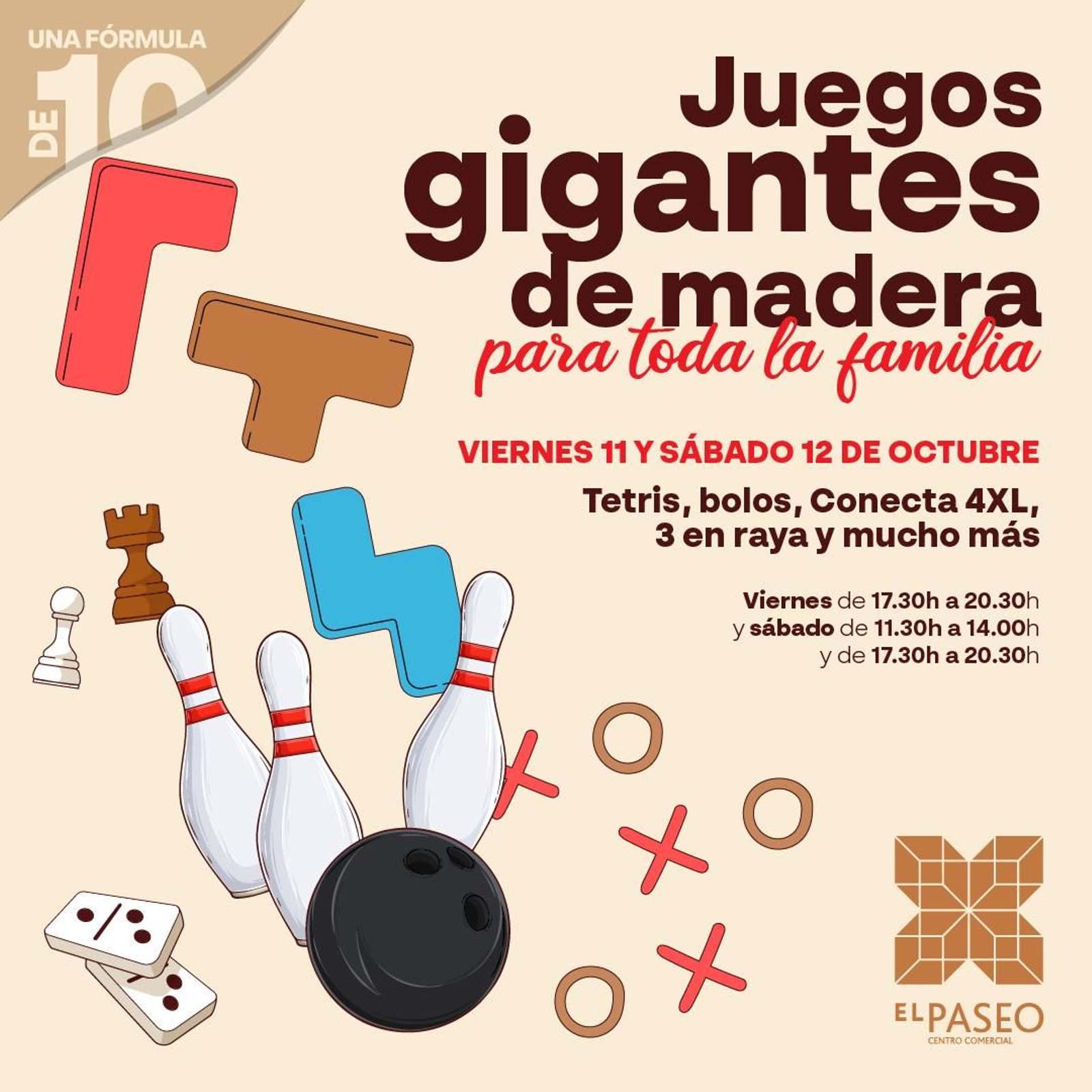 Cartel anunciador de la cita lúdica.