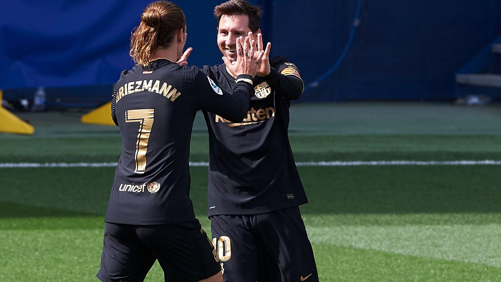 Griezmann y Messi, los goleadores del Barça.