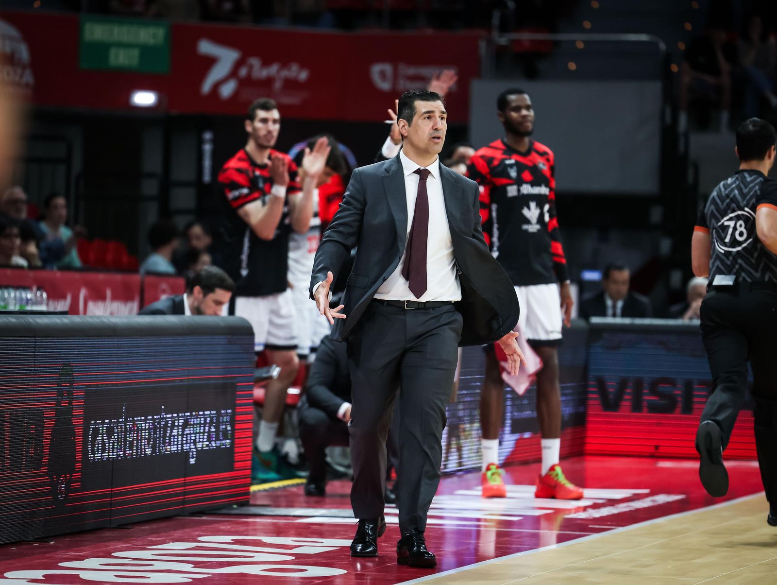 Pablo Pin en el partido ante el Casademont Zaragoza.