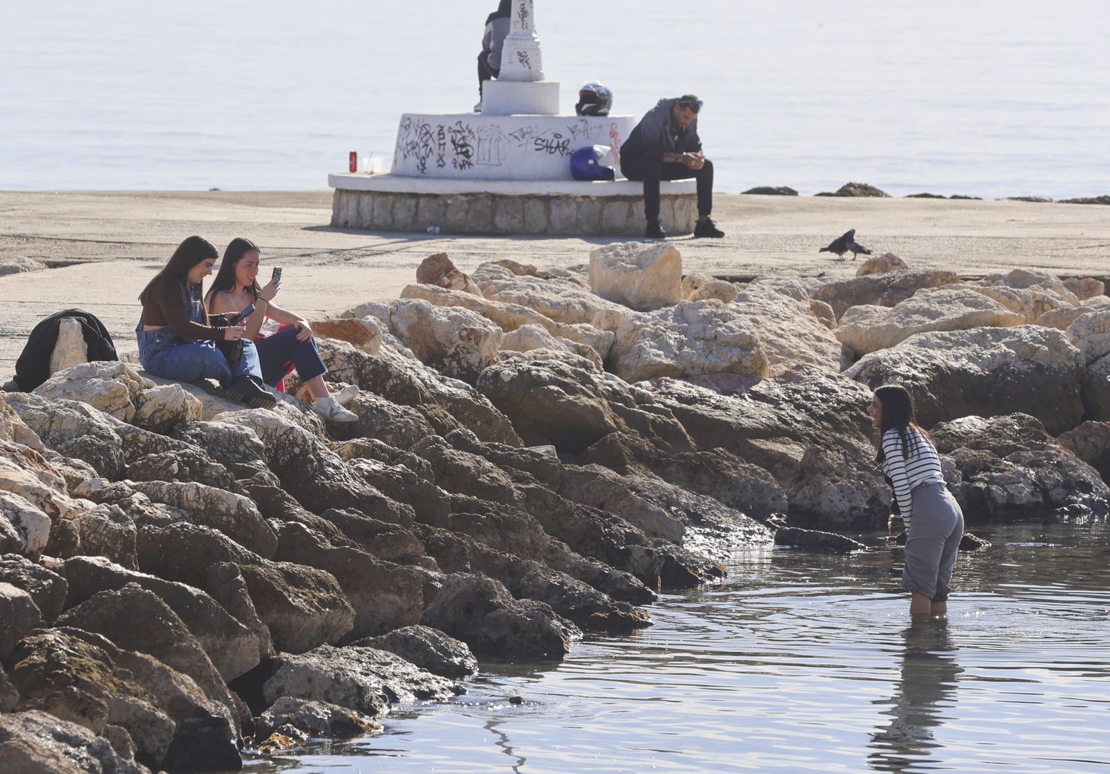 El buen tiempo acompaña a Málaga de camino a la Nochevieja (fotos)