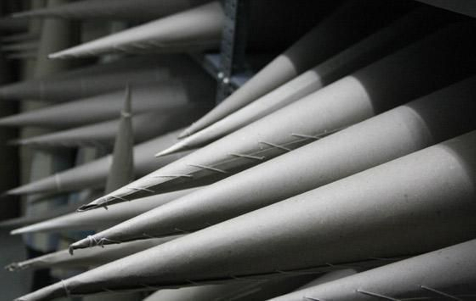 Detalle de varios conos de cartón.

Foto: Fco. Lorca