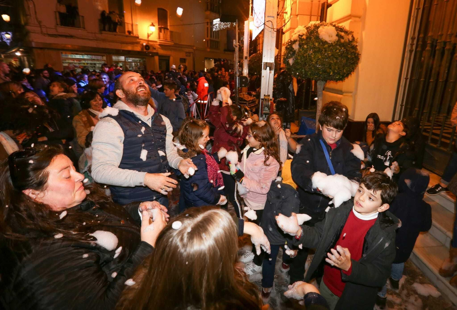 Nevada artificial en Chiclana