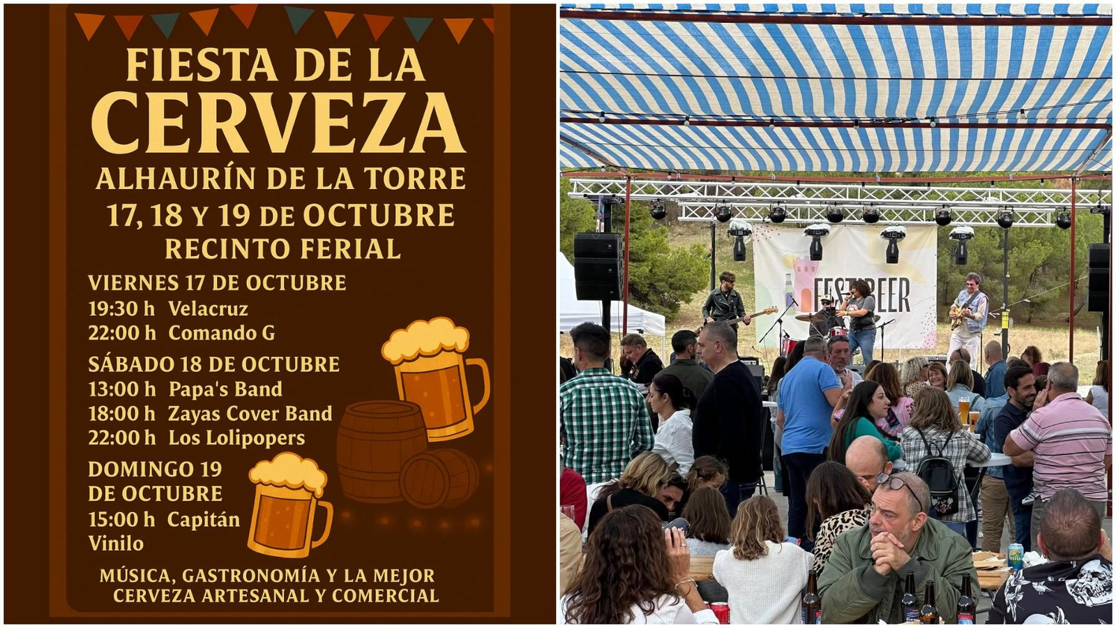 Cartel de la Fiesta de la Cerveza de Alhaurín de la Torre.