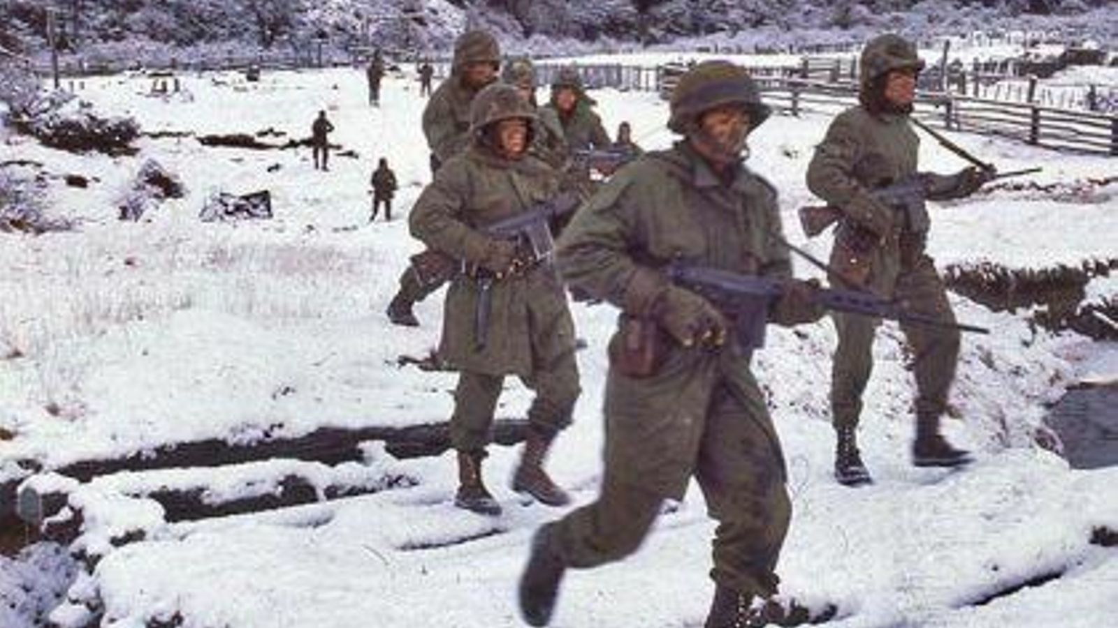 Una imagen de la Guerra de las Malvinas.