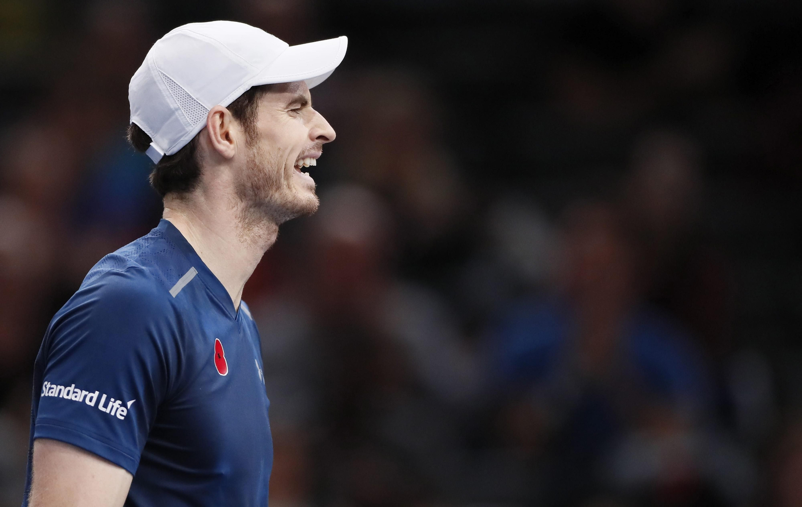 Andy Murray, durante un partido del torneo de París-Bercy.
