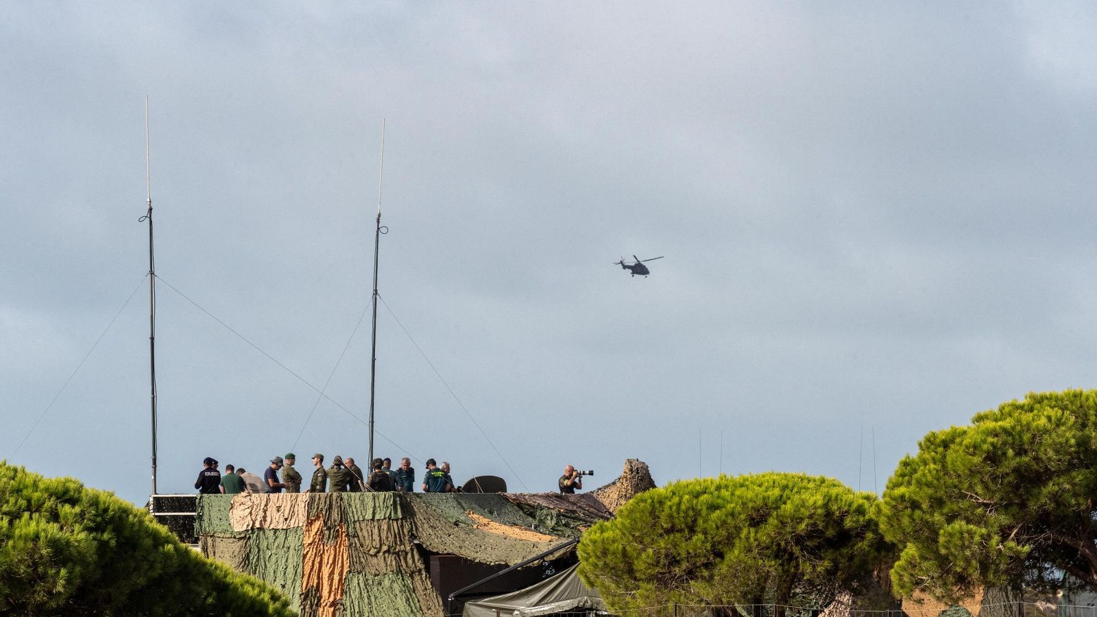 Las espectaculares imágenes del `Atlas 25´, ensayo militar contra drones en Huelva