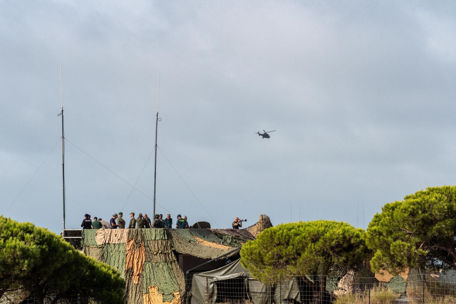 Las espectaculares imágenes del `Atlas 25´, ensayo militar contra drones en Huelva