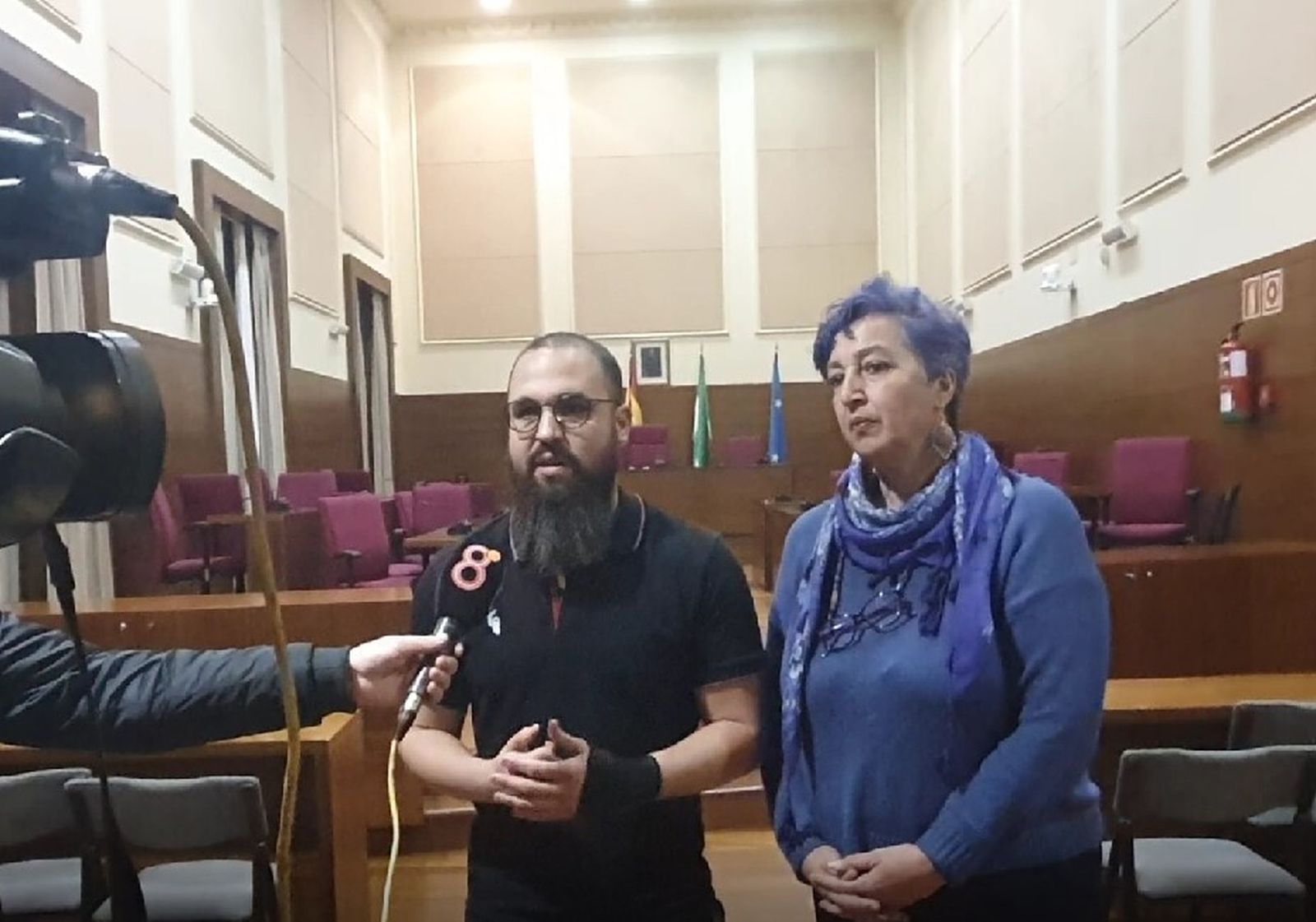 Jorge Guerrero y Elena Coronil, concejales de Podemos Chiclana.