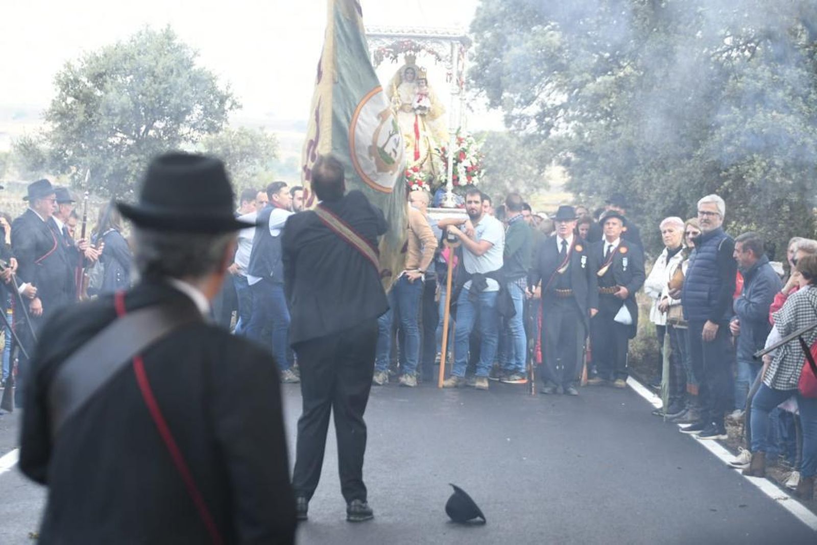 La despedida de la Virgen de Luna en Pozoblanco, en fotografías