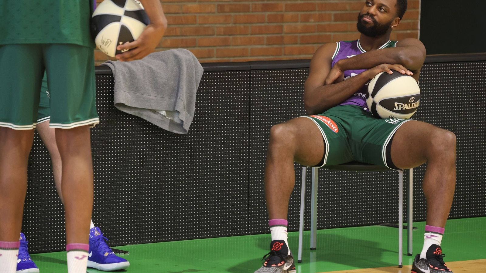 Melvin Ejim, durante el Media Day.
