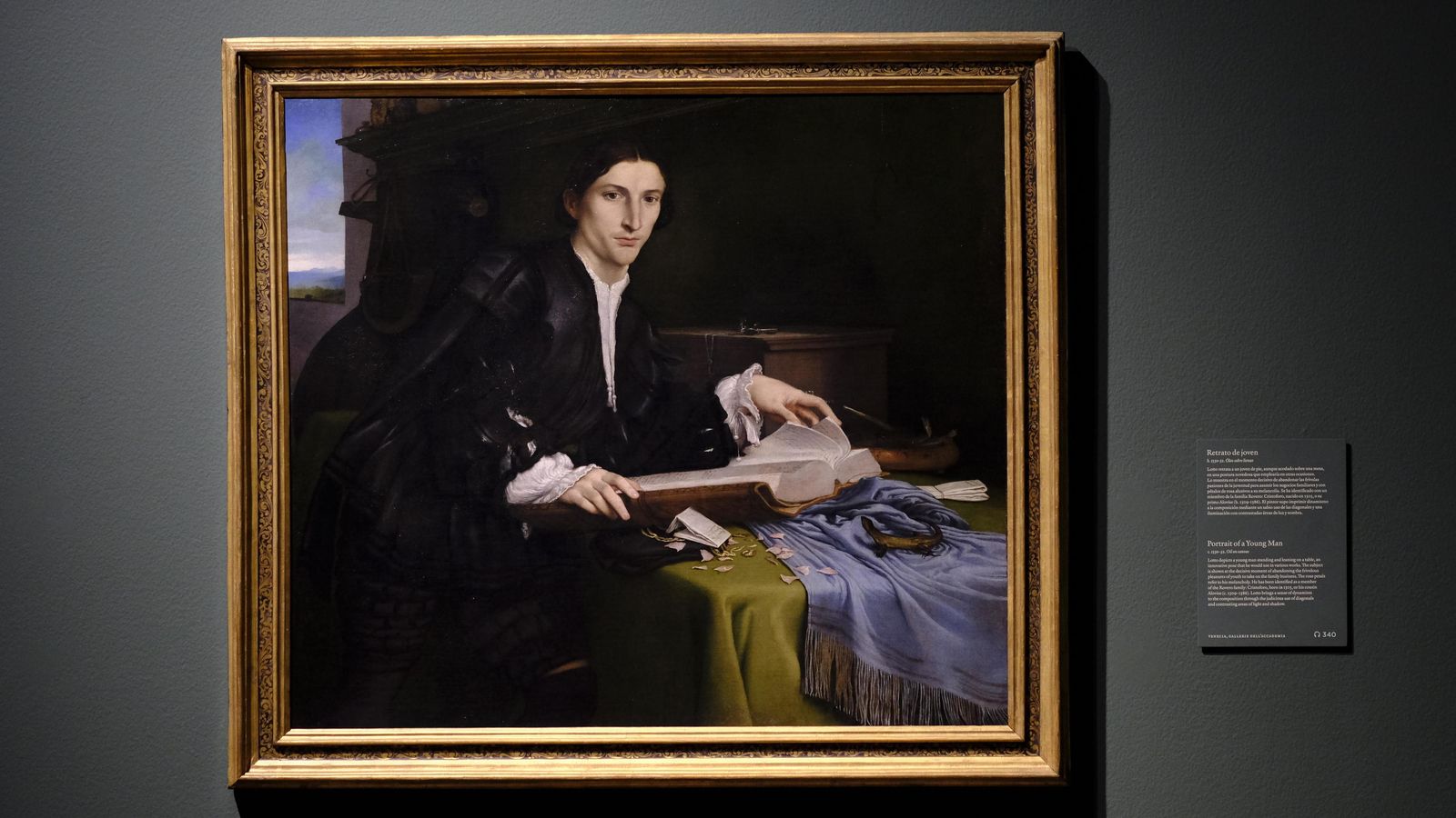 'Retrato de un caballero joven' de la Academia de Venecia