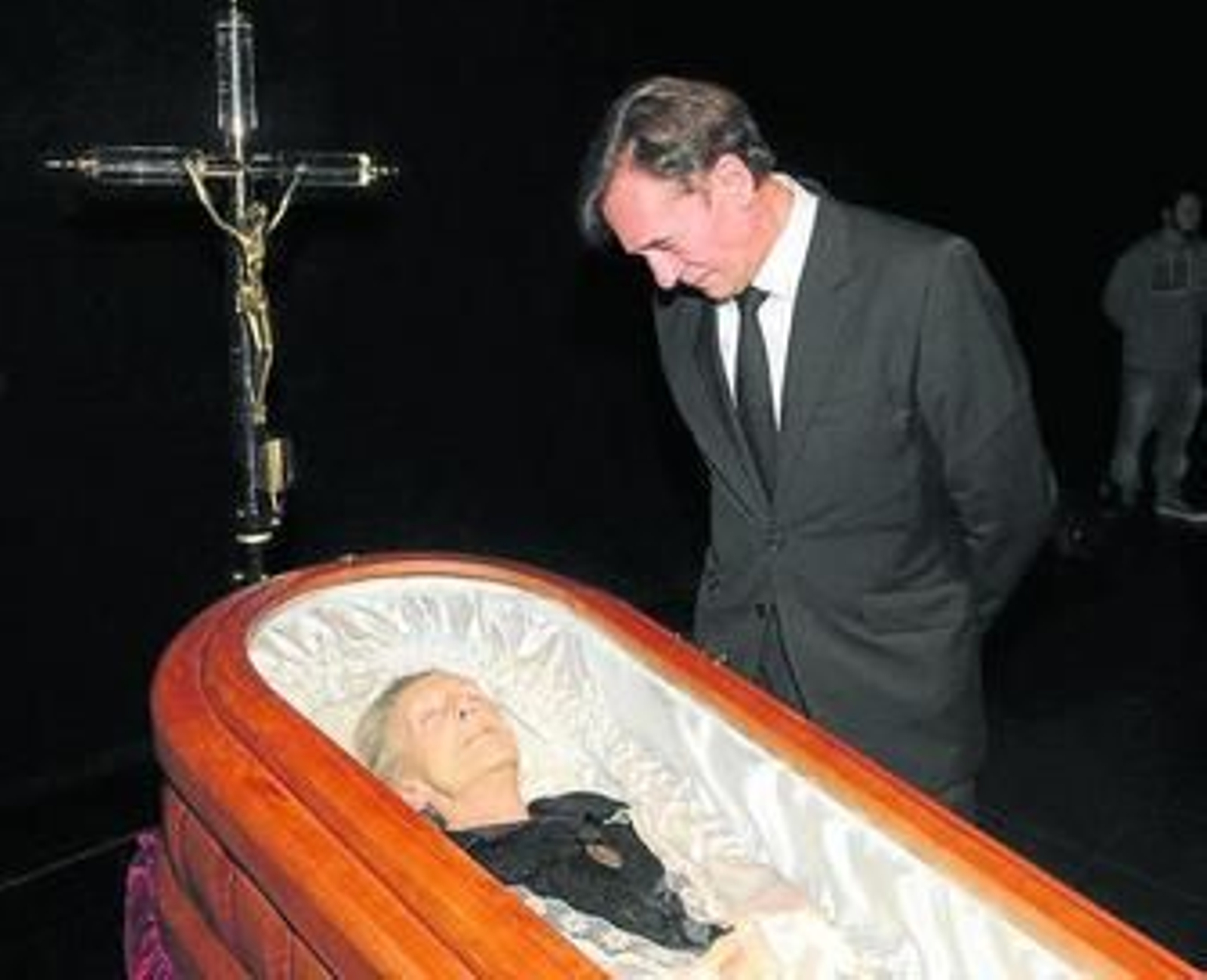 La actriz recibió ayer el adiós de cientos de personas.