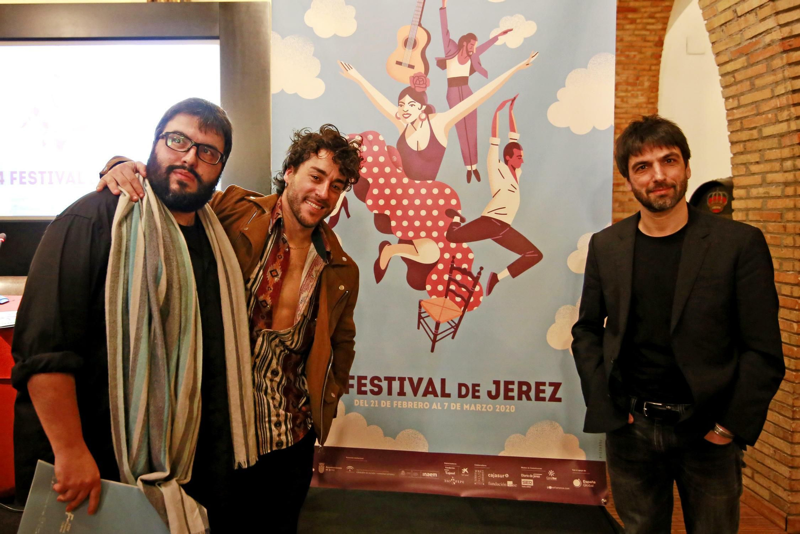 Rafael Estévez, Fernando Jiménez y Nani Paños, ayer en San Ginés.
