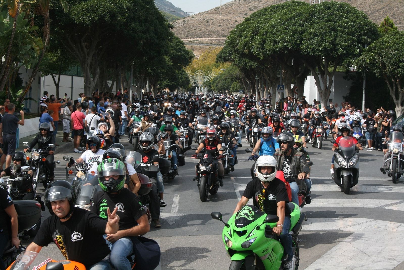 Una concentración de moteros en una edición anterior.