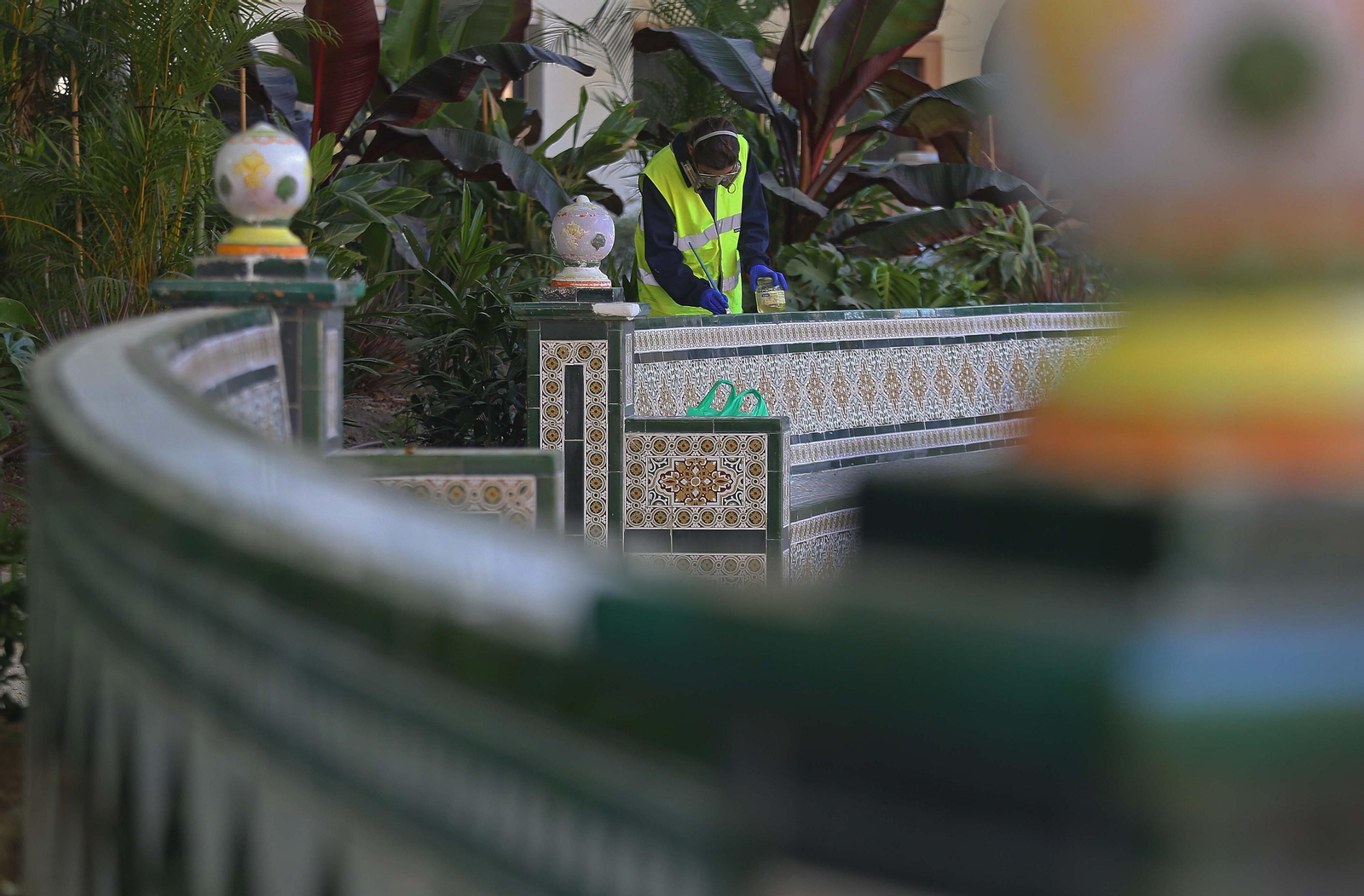 El parque María Cristina de Algeciras, listo para su reapertura