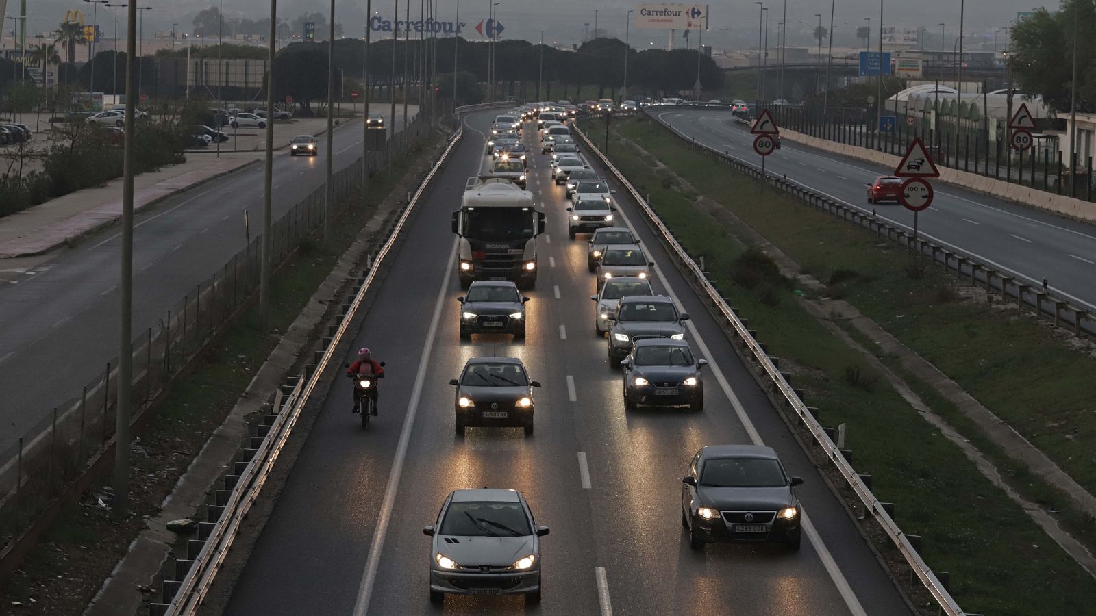 Fotos de la marcha de camiones en el Campo de Gibraltar