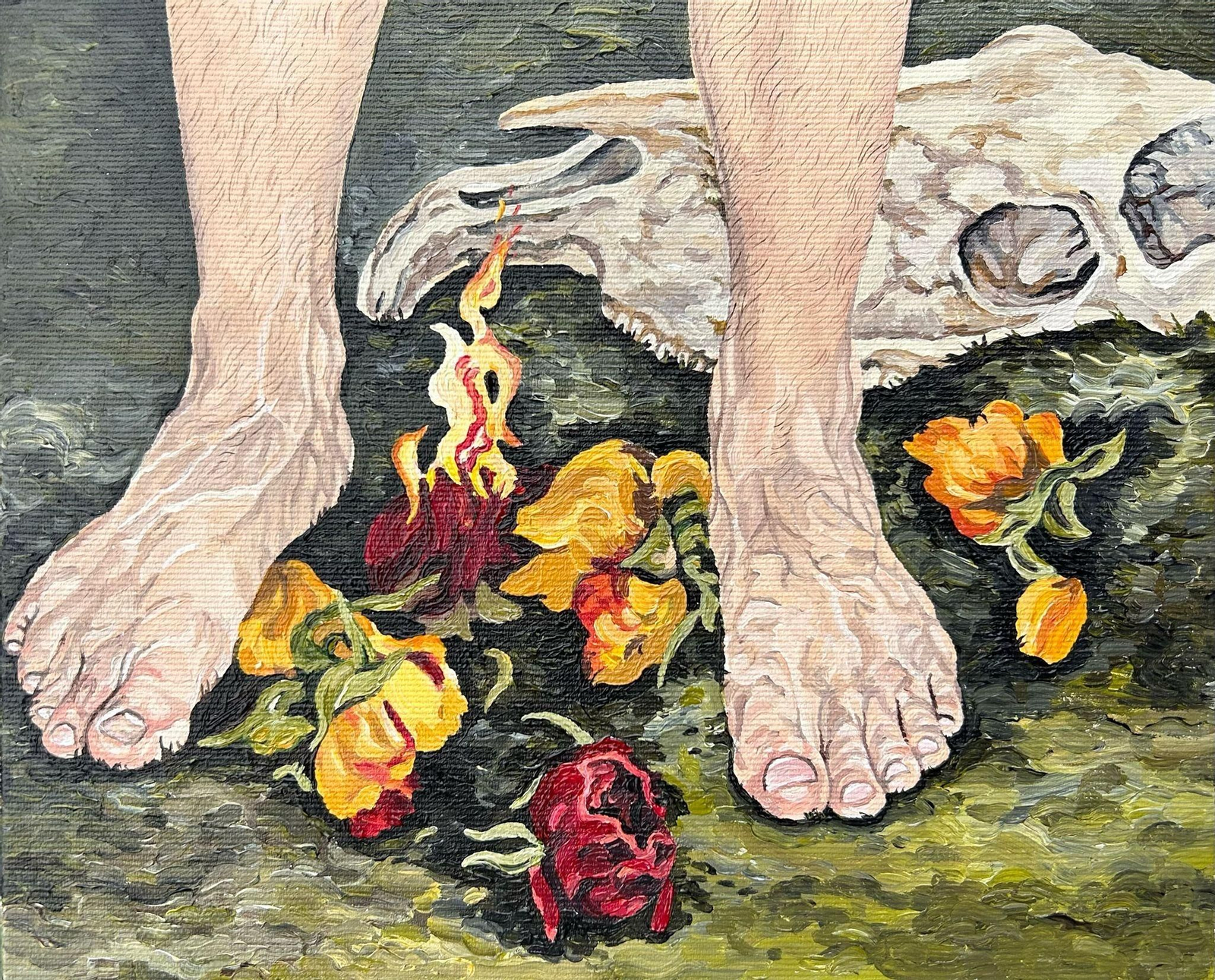 Obra de Silvia Lermo expuesta en Pescadería Vieja.