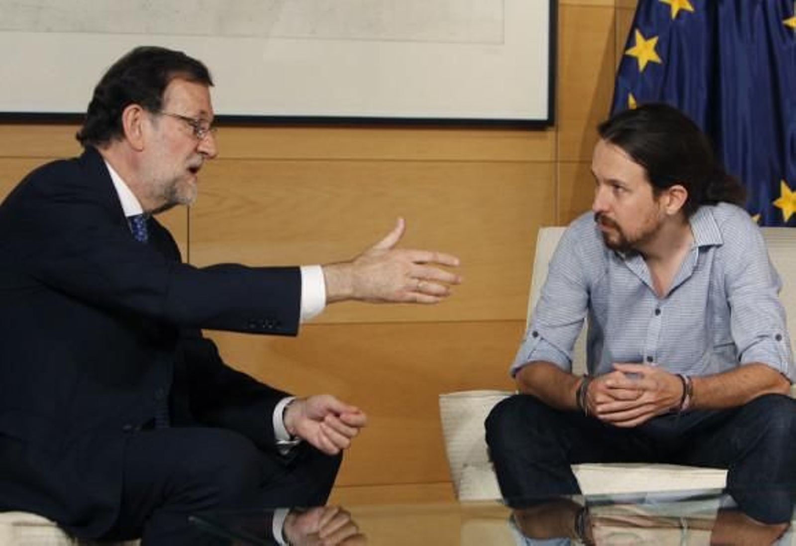 Iglesias advierte a Sánchez: "Si el PSOE da su abstención a Rajoy será socio del PP"