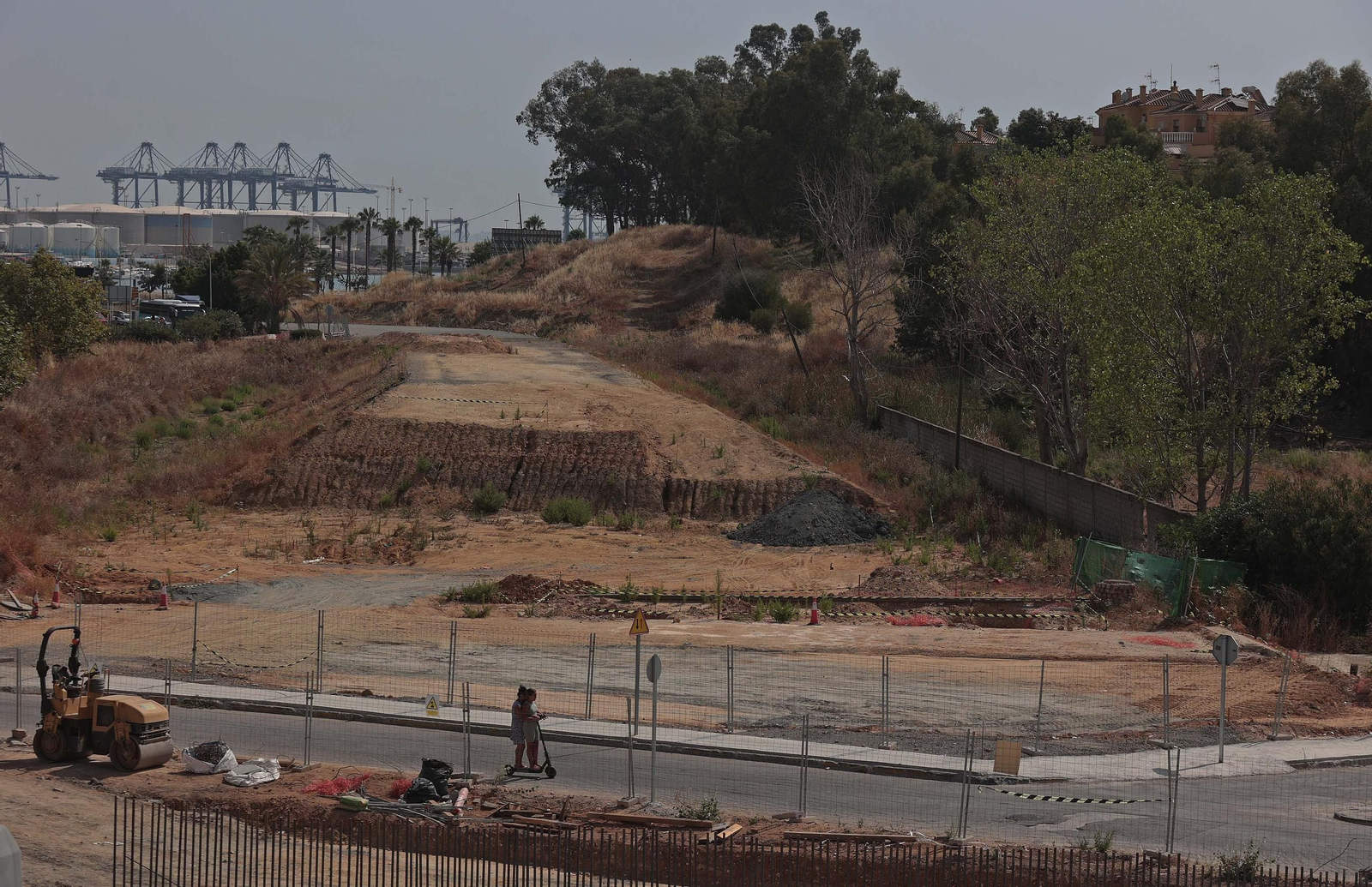 Fotos de las obras del Acceso Sur a Algeciras en La Juliana