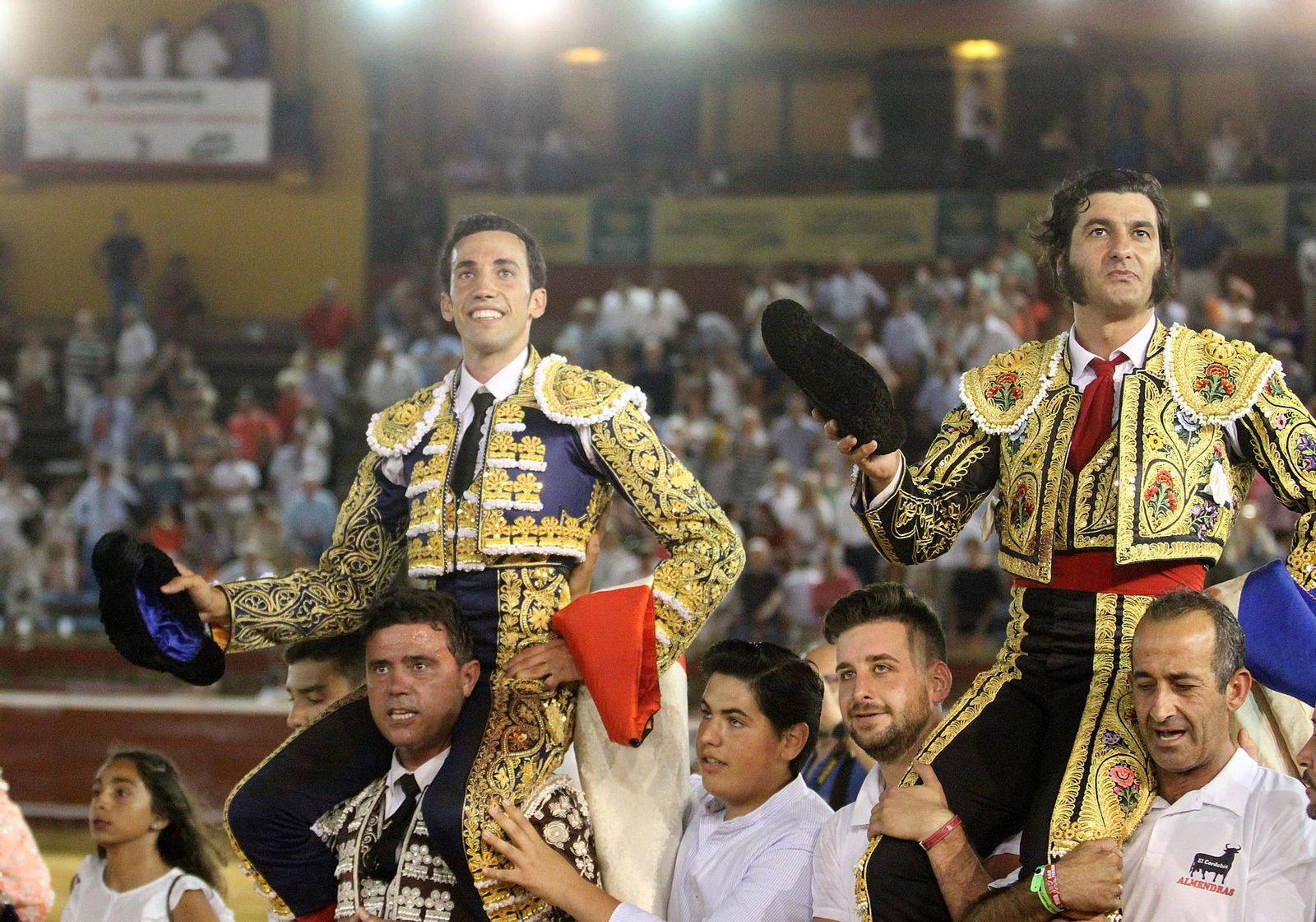David de Miranda durante la corrida de esta tarde en la Plaza de Toros La Merced