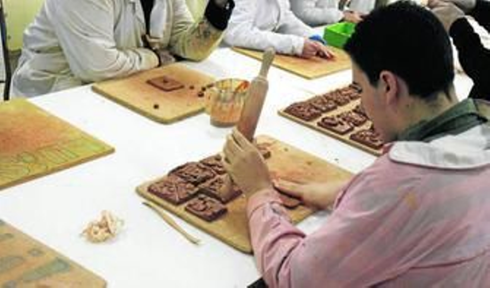 Foto de archivo en un taller artesanal.