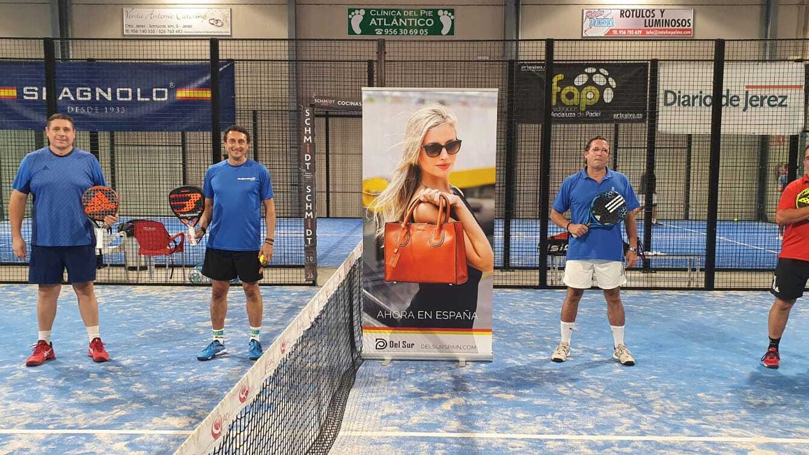 De izquierda a derecha, Antonio Sierra 'Yogui', Juanlu Gallardo, Fernando Villalpando e Isidro Mateos.