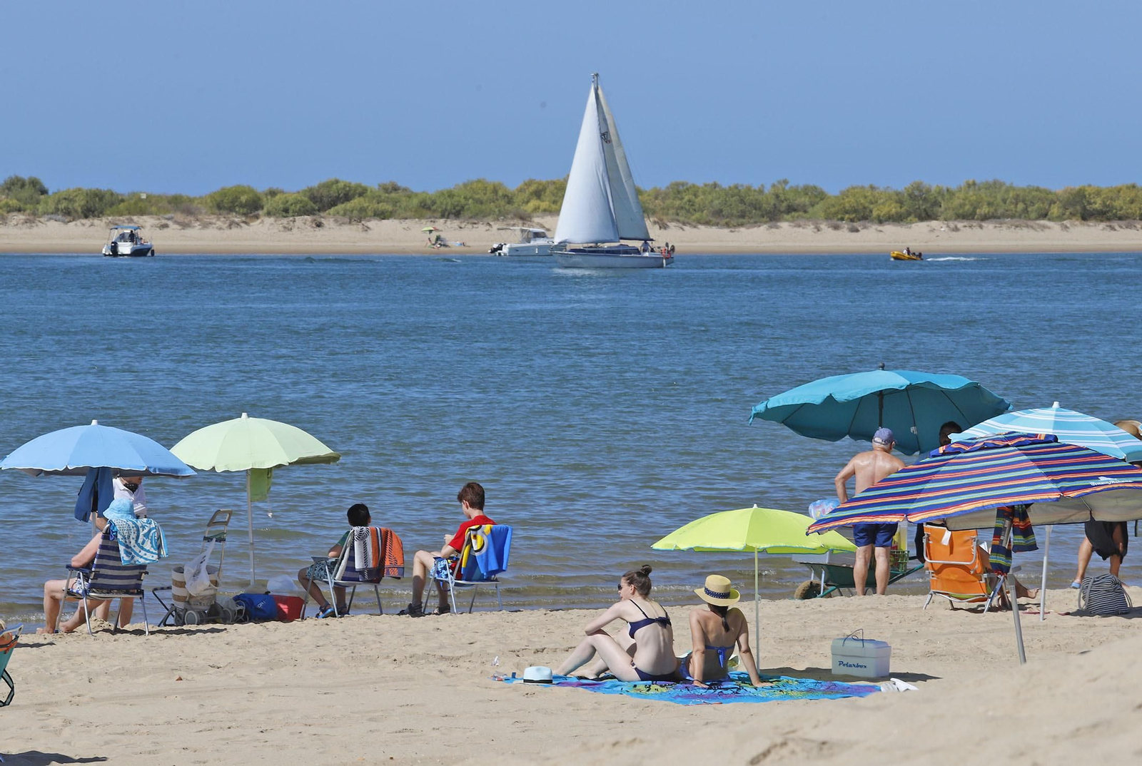 Imágenes de la jornada de playa en el Nuevo Portil