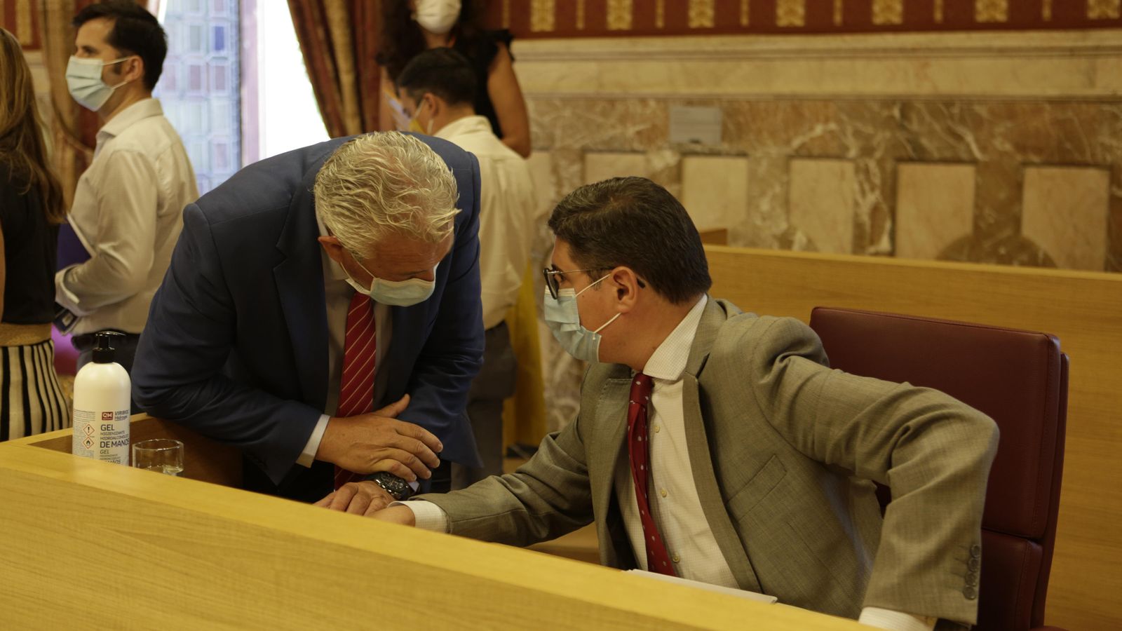 Miguel Ángel Aumesquet (izquierda) y Álvaro Pimentel, de Cs.