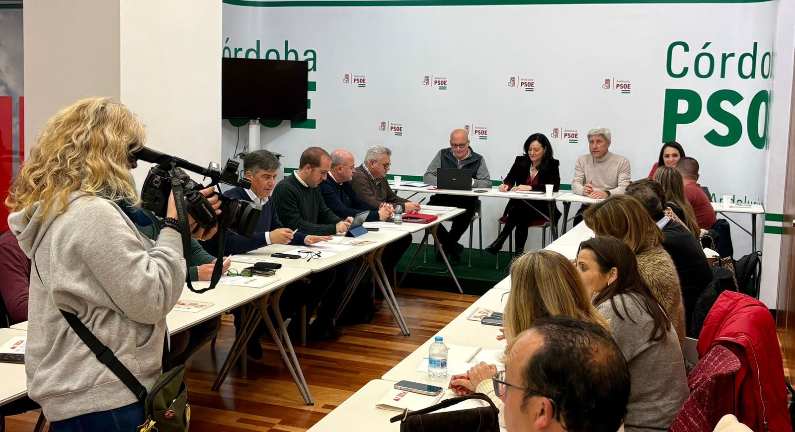 Rafi Crespín, al frente de la Ejecutiva del PSOE de Córdoba.