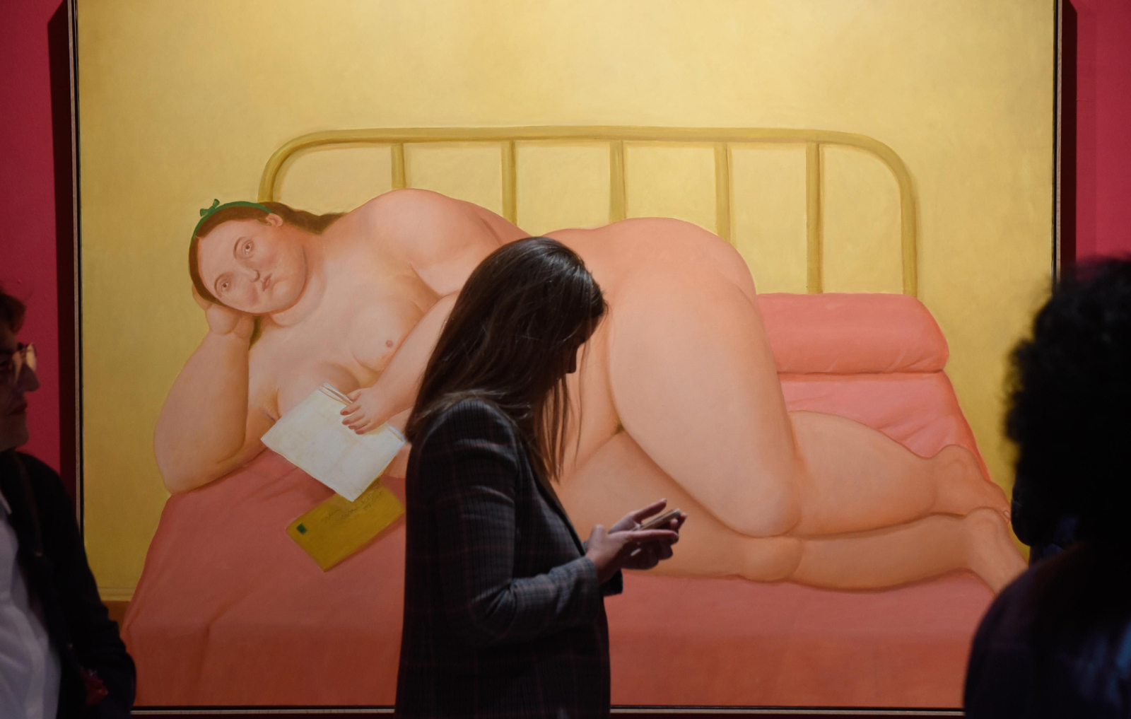 Inauguración  de la exposición sobre Fernando Botero