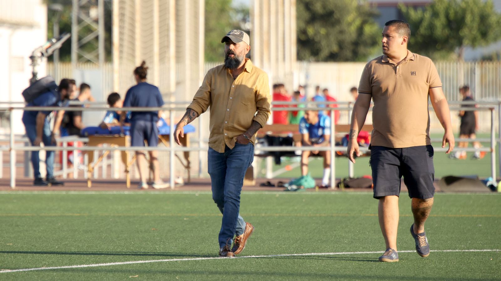 Primer entrenamiento del Xerez CD en el campo de La Granja