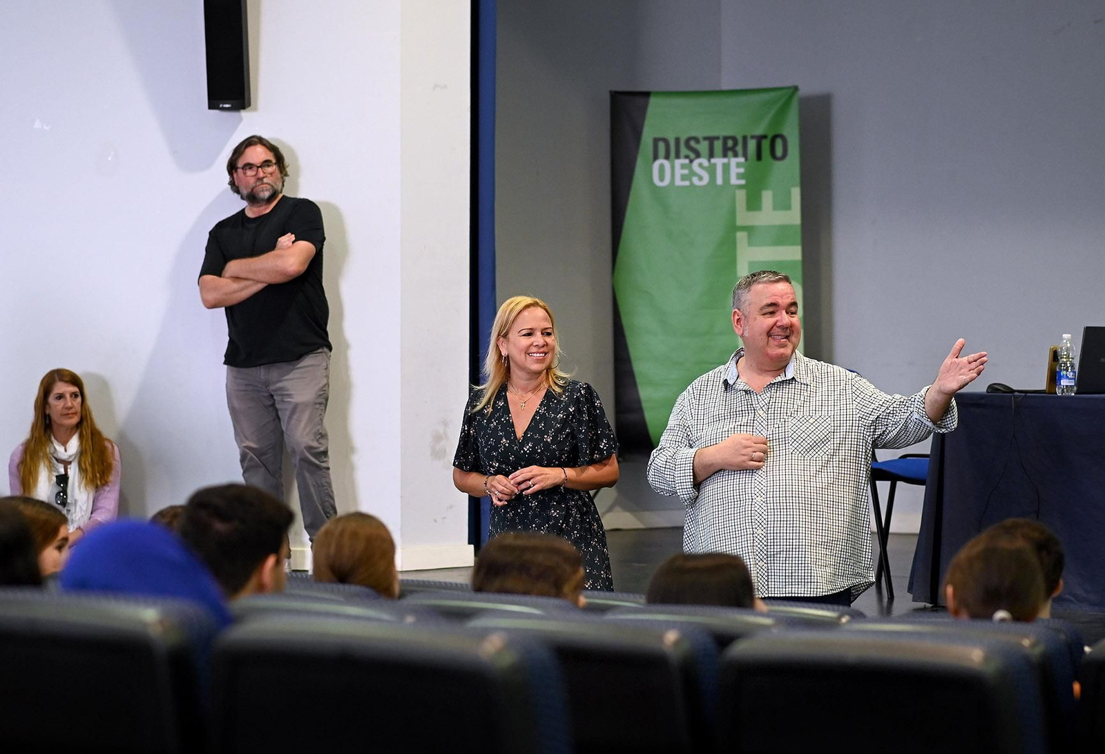 Un momento de la charla.