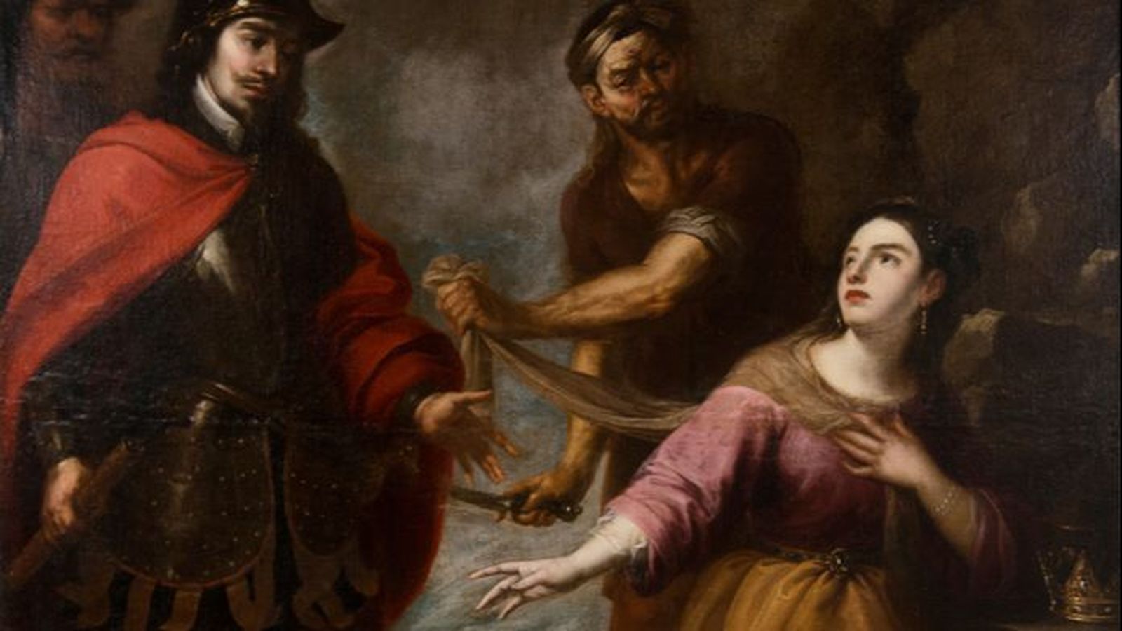 Detalle del cuadro 'Martirio de Santa Catalina de Alejandría'.