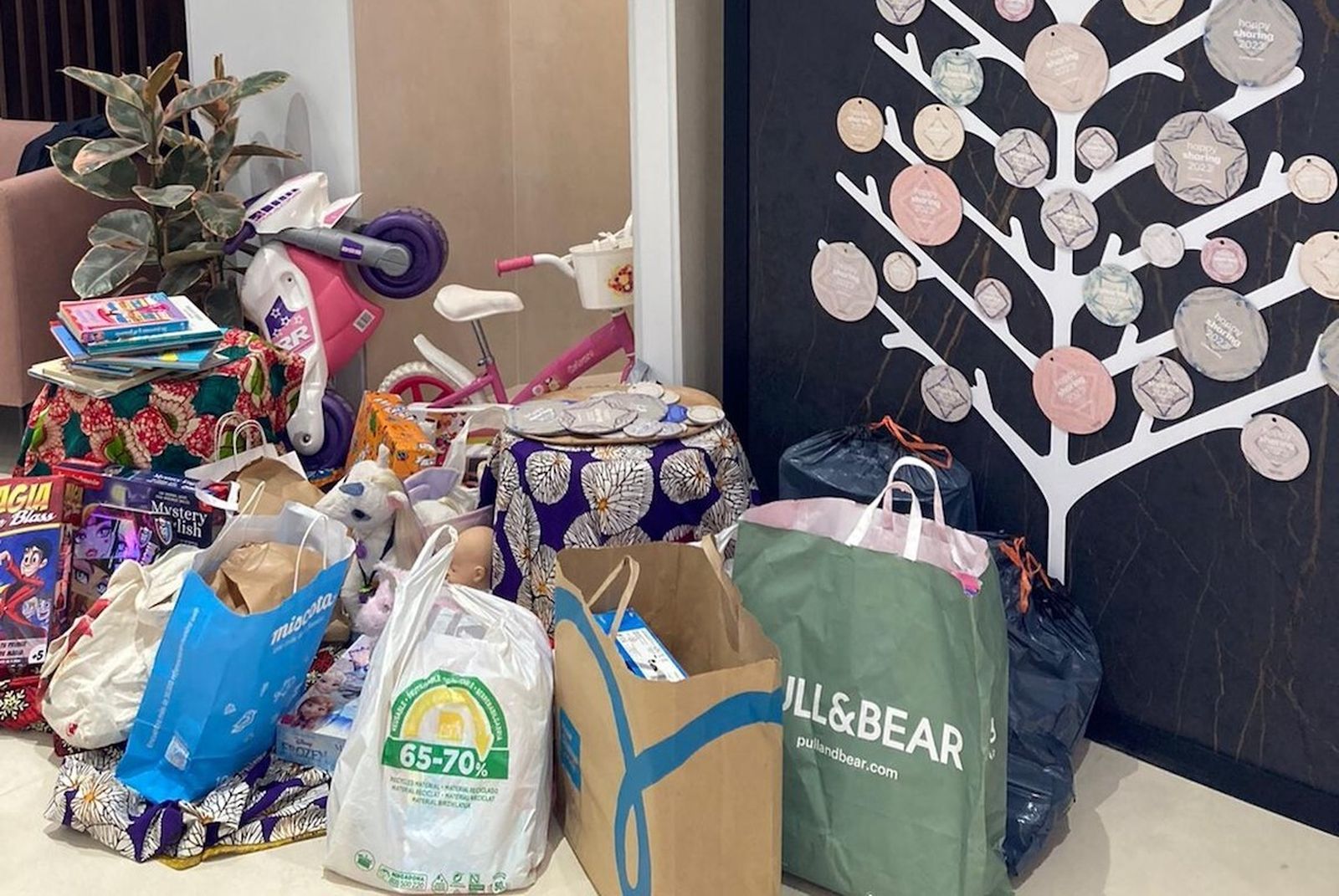 Recogida solidaria de juguetes y libros.