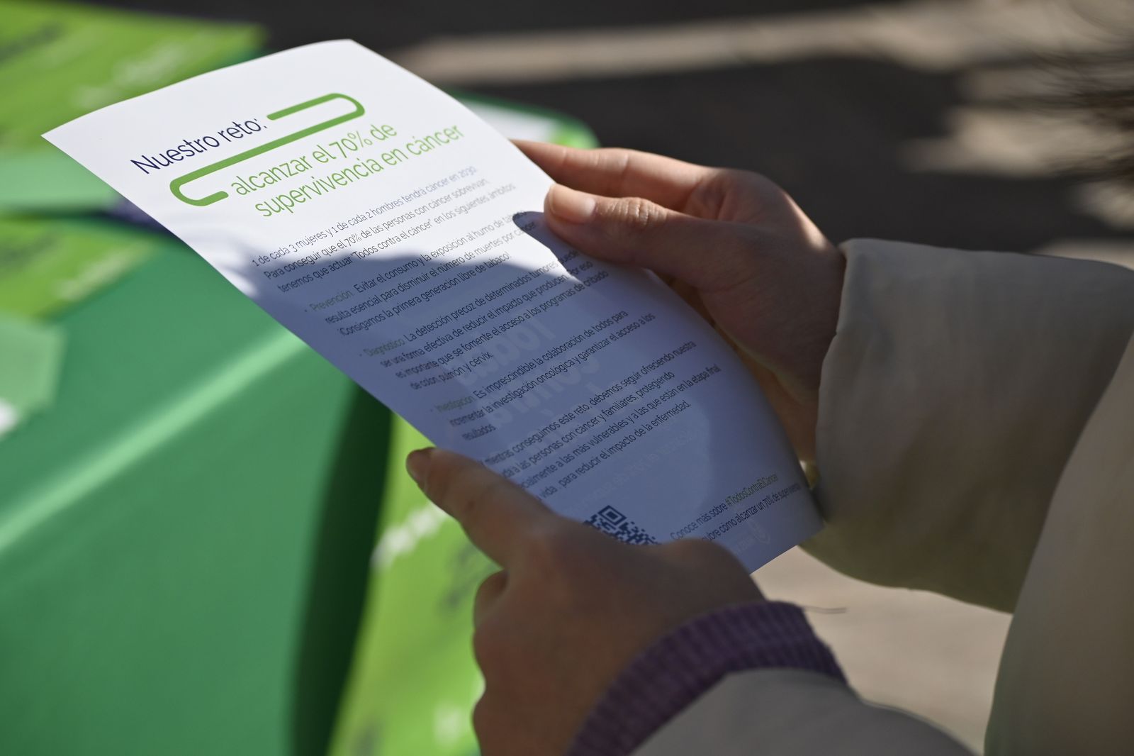 Imágenes de la lectura del llamamiento, del Día Mundial contra el Cancer.