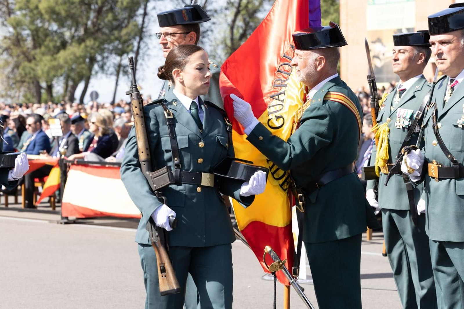 Acto de jura de bandera de la 130ª promoción de guardias civiles de la Academia de Baeza