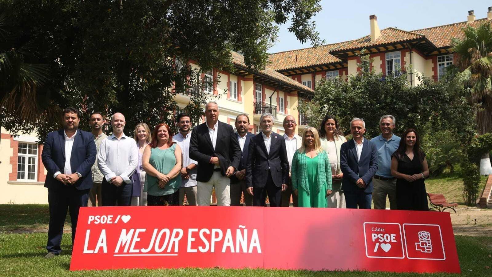 Foto de familia de la candidatura del PSOE por Cádiz