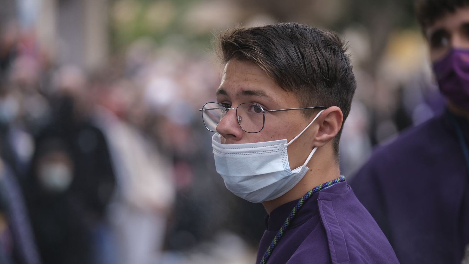 Procesión del Encuentro en Almería, en imágenes.