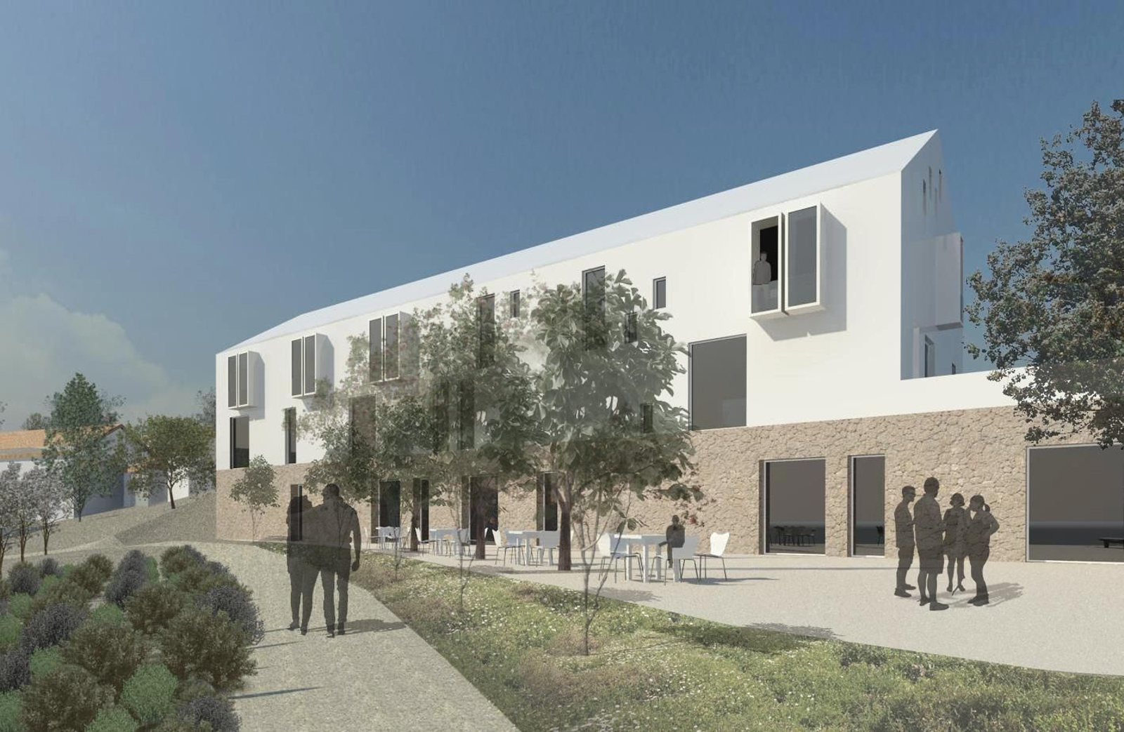 Maqueta del proyecto de la residencia obra de AMA Arquitectos.