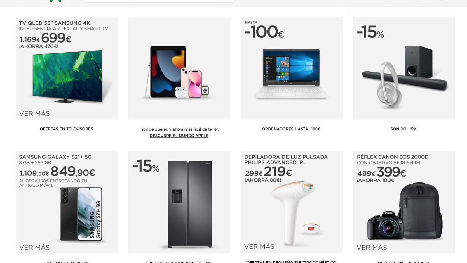 Oferta de El Corte Inglés para Black Friday